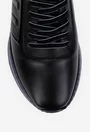 Pantofi barbati din piele naturala neagra