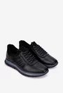 Pantofi barbati din piele naturala neagra