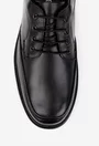 Pantofi barbati din piele naturala neagra