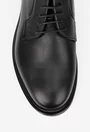 Pantofi barbati din piele naturala neagra