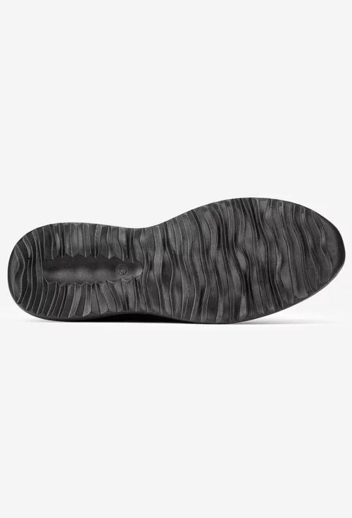 Pantofi barbati din piele naturala neagra
