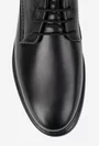 Pantofi barbati din piele naturala neagra