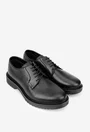 Pantofi barbati din piele naturala neagra