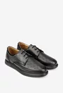 Pantofi barbati din piele naturala neagra
