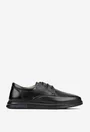 Pantofi barbati din piele naturala neagra