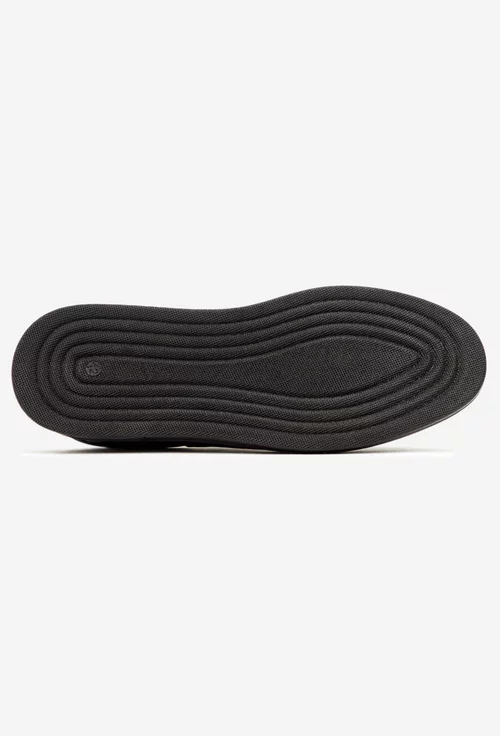 Pantofi barbati din piele naturala neagra