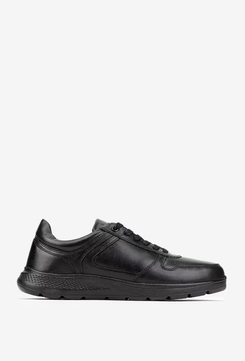 Pantofi barbati din piele naturala neagra picture - 2