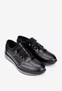 Pantofi barbati din piele naturala si material textil