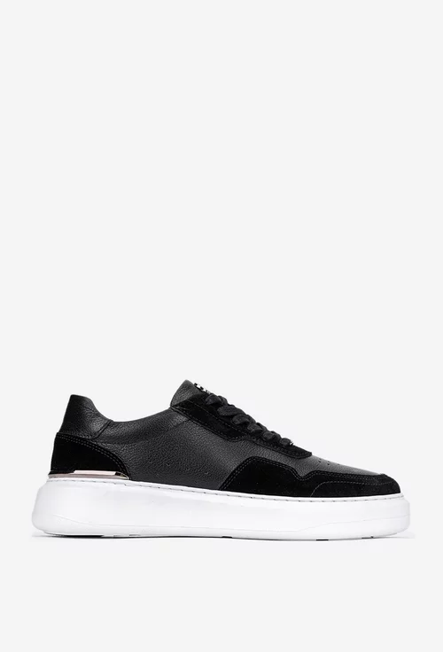 Pantofi barbati din piele neagra