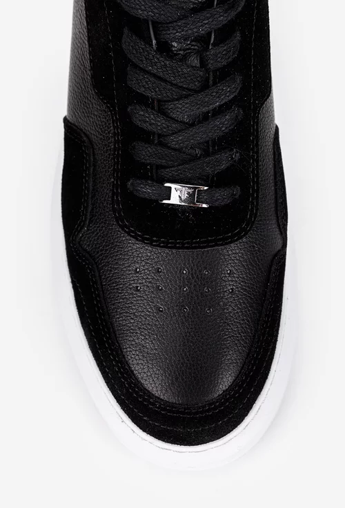 Pantofi barbati din piele neagra