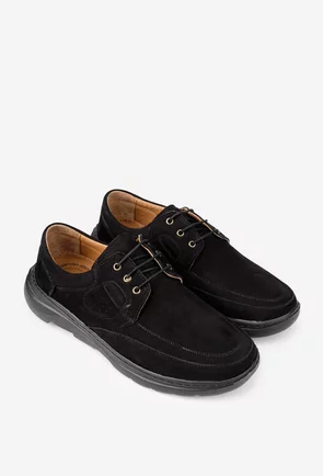 Pantofi barbati din piele neagra