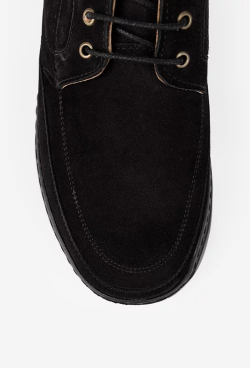 Pantofi barbati din piele neagra