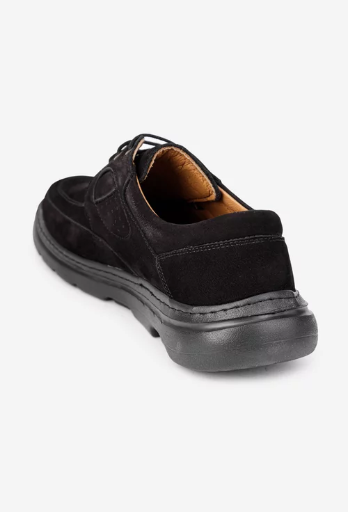 Pantofi barbati din piele neagra