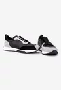 Pantofi barbati din piele neagra cu detalii gri