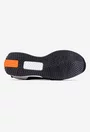 Pantofi barbati din piele neagra cu detalii gri