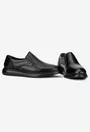 Pantofi barbati din piele neagra cu elastic