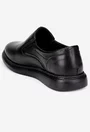 Pantofi barbati din piele neagra cu elastic