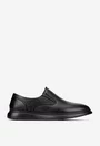Pantofi barbati din piele neagra cu elastic