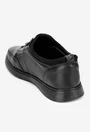 Pantofi barbati din piele neagra cu material textil