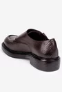Pantofi barbati din piele texturata maro