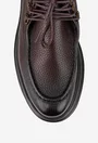 Pantofi barbati din piele texturata maro