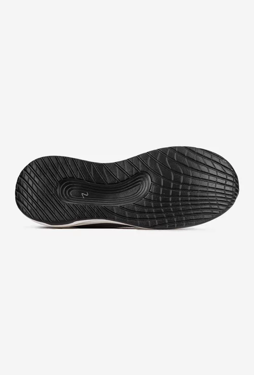 Pantofi barbati gri cu alb din piele si material textil