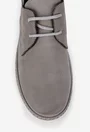 Pantofi barbati gri din piele nabuc
