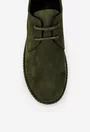 Pantofi barbati kaki din piele nabuc