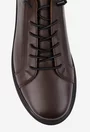 Pantofi barbati maro din piele naturala