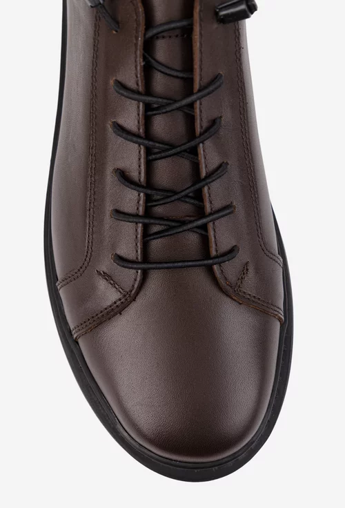 Pantofi barbati maro din piele naturala