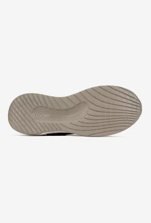 Pantofi barbati maro din piele si material textil