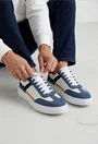 Pantofi barbati multicolori din piele