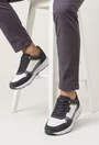 Pantofi barbati multicolori din piele intoarsa