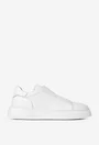 Pantofi barbati NUR albi din piele texturata cu elastic
