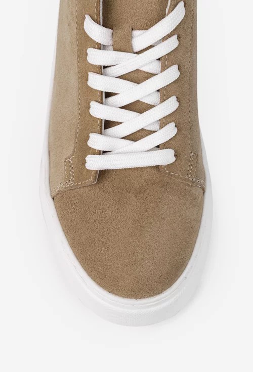 Pantofi barbati NUR din piele intoarsa bej