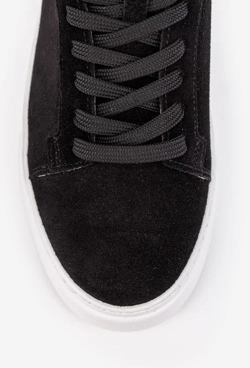 Pantofi barbati NUR din piele intoarsa neagra