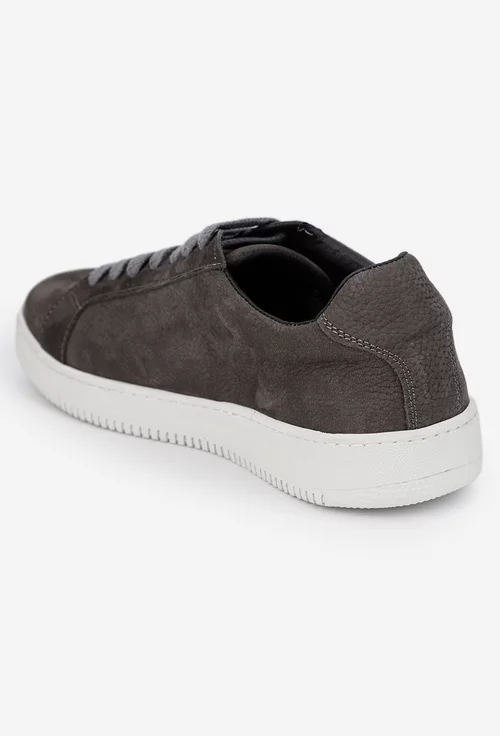 Pantofi barbati NUR din piele nabuc gri picture - 4