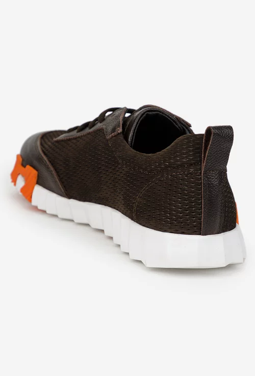 Pantofi barbati NUR din piele naturala maro