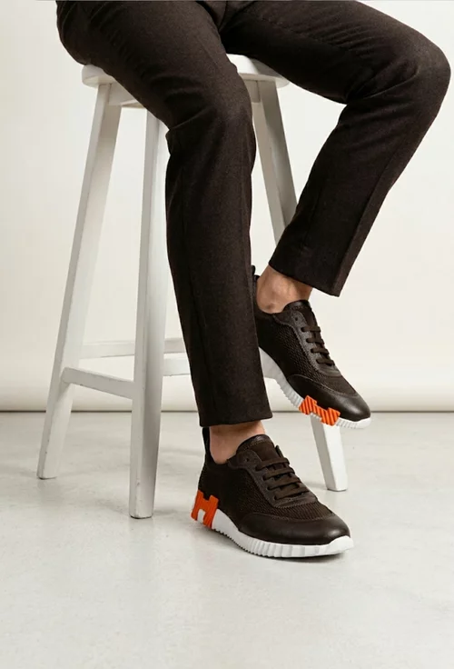 Pantofi barbati NUR din piele naturala maro