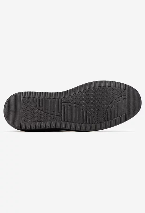 Pantofi barbati NUR din piele naturala neagra picture - 4