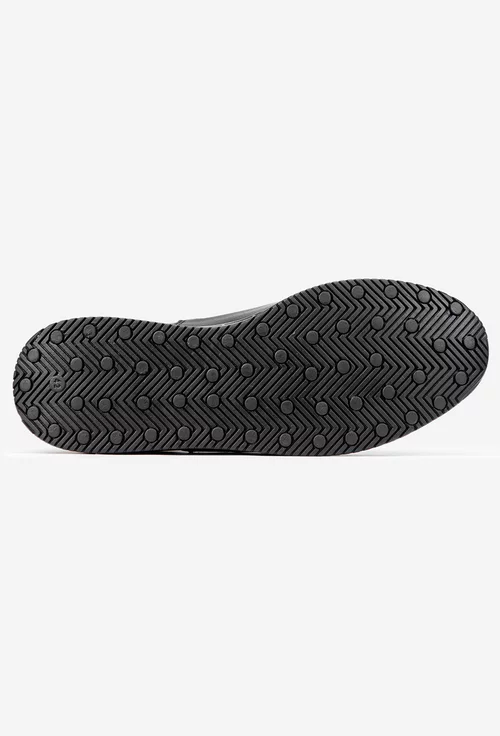 Pantofi barbati NUR din piele naturala neagra cu siret elastic picture - 4