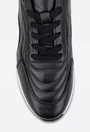 Pantofi barbati NUR din piele neagra cu alb