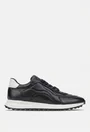 Pantofi barbati NUR din piele neagra cu alb