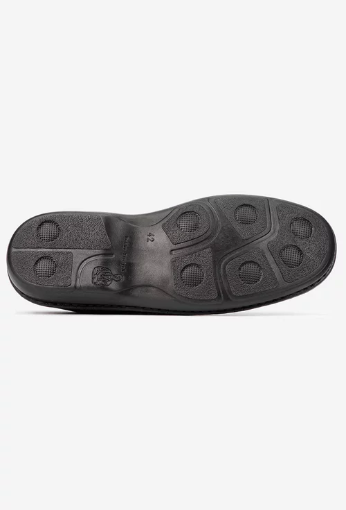 Pantofi barbati NUR din piele neagra texturata picture - 4