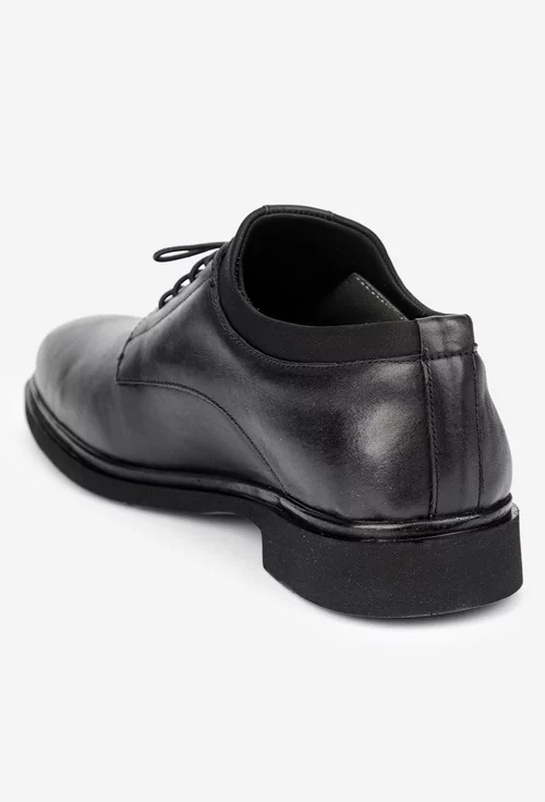Pantofi barbati NUR negri din piele naturala picture - 3