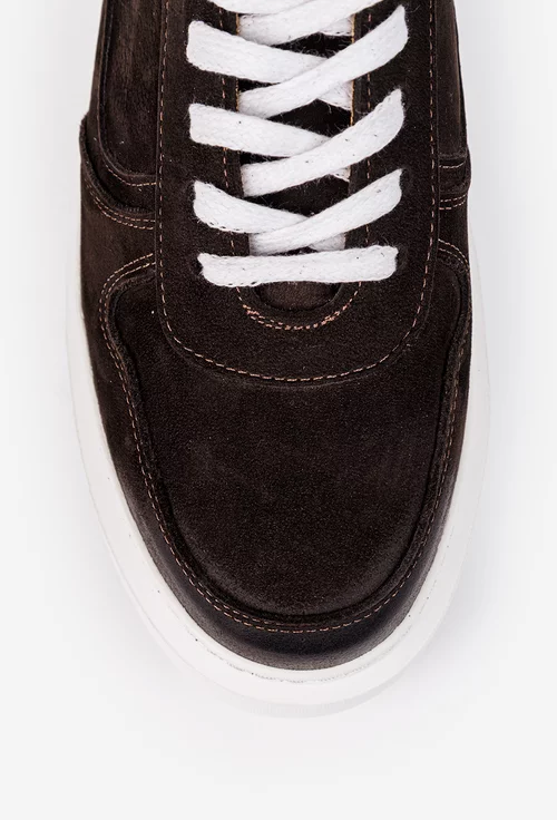 Pantofi barbati realizati din piele maro