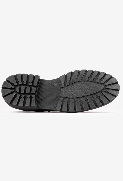 Pantofi barbati realizati din piele naturala neagra