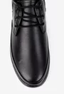 Pantofi casual barbati din piele naturala neagra