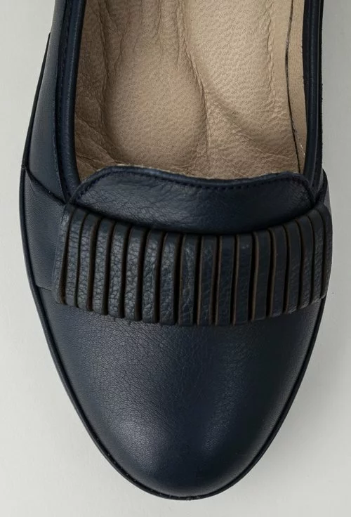 Pantofi casual bleumarin din piele naturala Zaviera