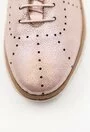 Pantofi casual din piele naturala bej-roze sidefat